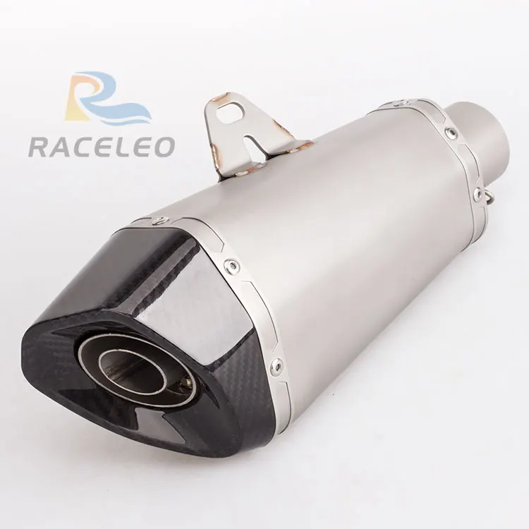 36-51mm universal motorcycle exhaust pipe s1000rr muffler cbr1000rr mt09 z900 duke690 carbon fiber cover exhaust gsxr750 trk502