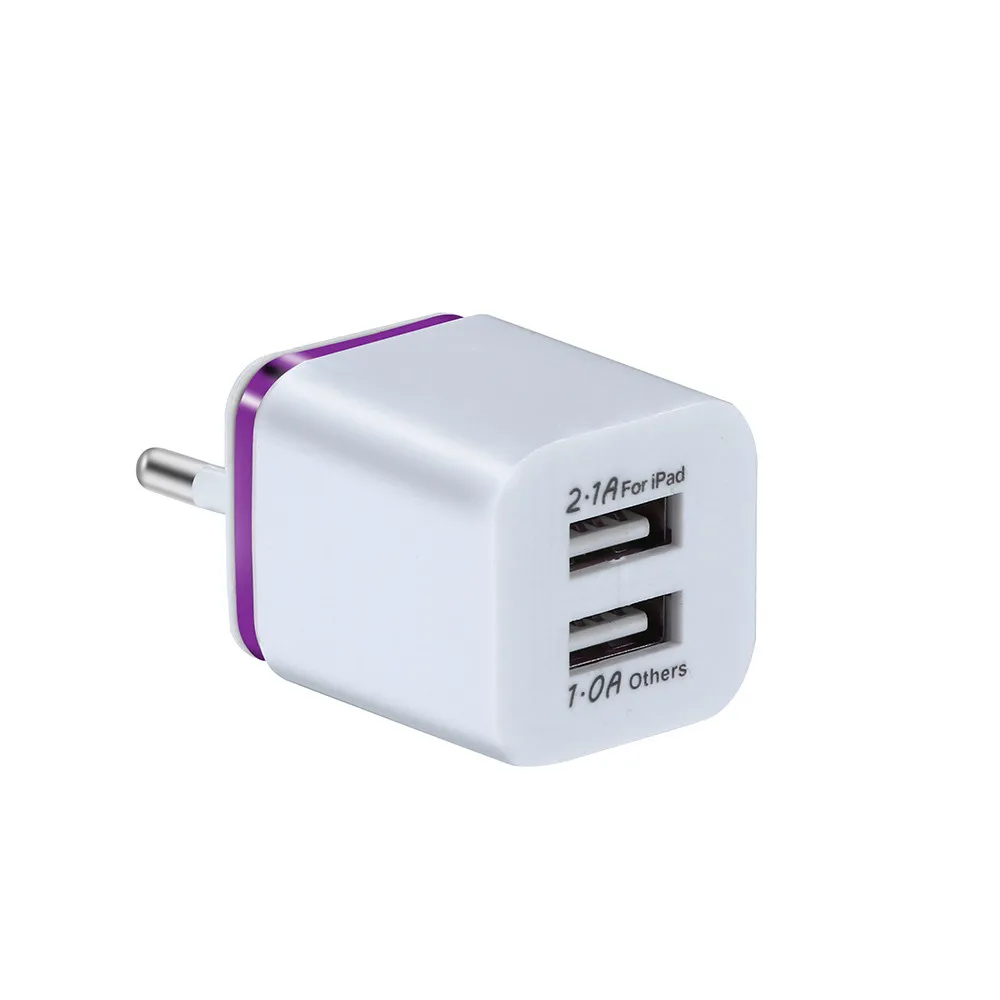 EU US Plug Dual USB зарядное устройство 5 В/2 а Быстрая зарядка USB зарядное устройство планшет универсальный мобильный телефон настенный адаптер для iPhone XS Max z85