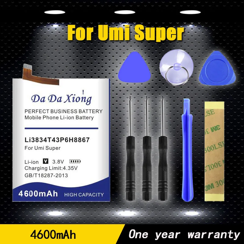 

High quality 4600mAh Li3834T43P6H8867 Battery for Umi Super Phone Battery