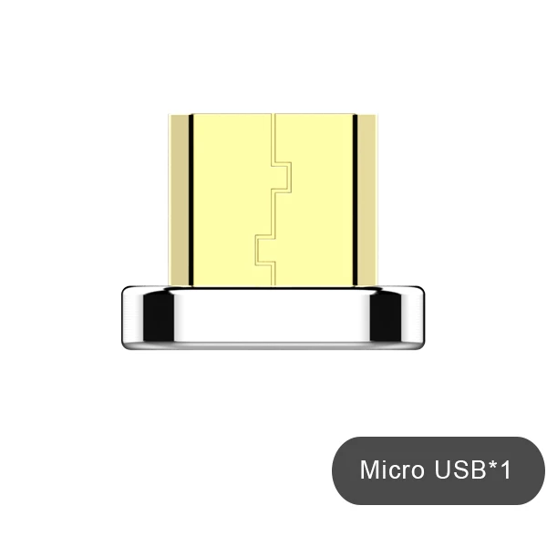 NOHON Магнитный кабель для зарядки и синхронизации данных со светодиодным освещением для iPhone X 7 8 Plus XS XR Micro usb type C для samsung 1 м 2 м - Цвет: Only Micro usb plug