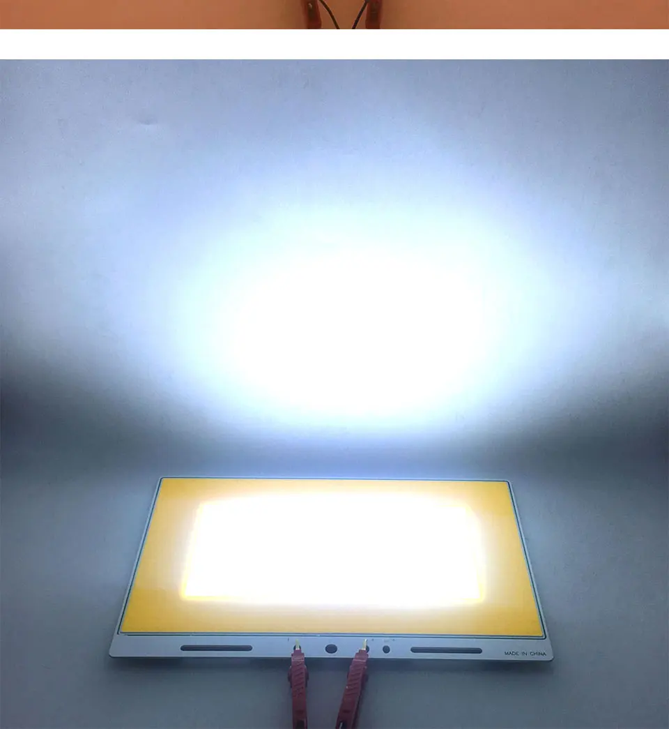 320x210mm Double Color Super Big 12V 200W LED COB Lamp for Car Bulbs House Outdoor Lighting DIY Warm Cool White Color COB Board (9)
