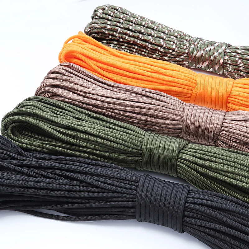 

Fishing Ropes Paracord 550 Parachute Cord Lanyard Rope 7 Strand 100FT 31m The fishing line
