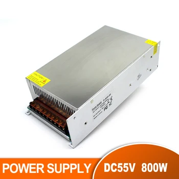 

Switching Power Supply DC55V 14.5A 800W Driver For CNC Router Machine Stepper Moror Transformer 220V AC-DC SMPS Factory Supplier