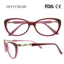 OCCI CHIARI Италия дизайнер для женщин по рецепту линзы медицинская близорукость очки ретро резные металла петли оправа W-CETICA
