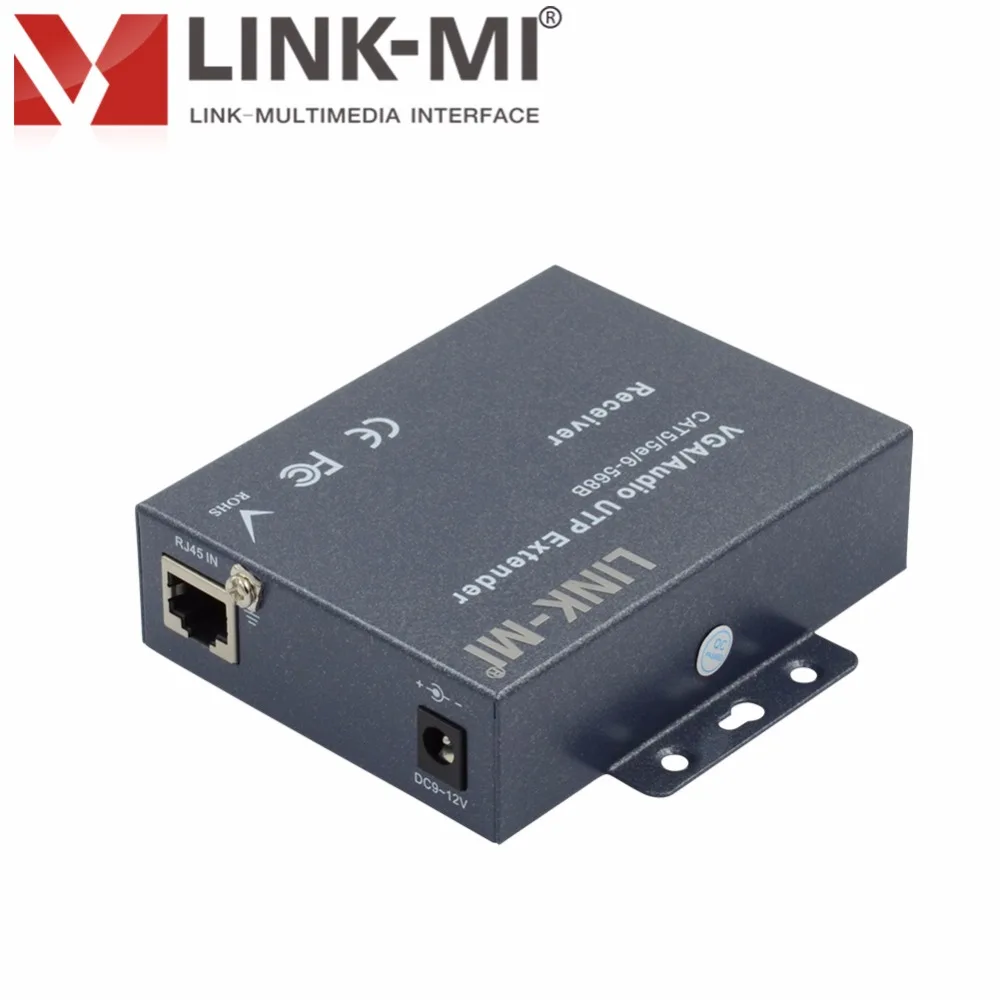 LINK MI 116T 16 портов VGA видео аудио сплиттер 1x16 передатчик 300 м приемник RJ45 порт s Cat5