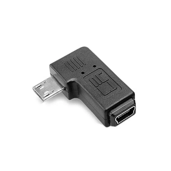 

90 degree angled MINI USB Female to MICRO USB Male Data power Adapter