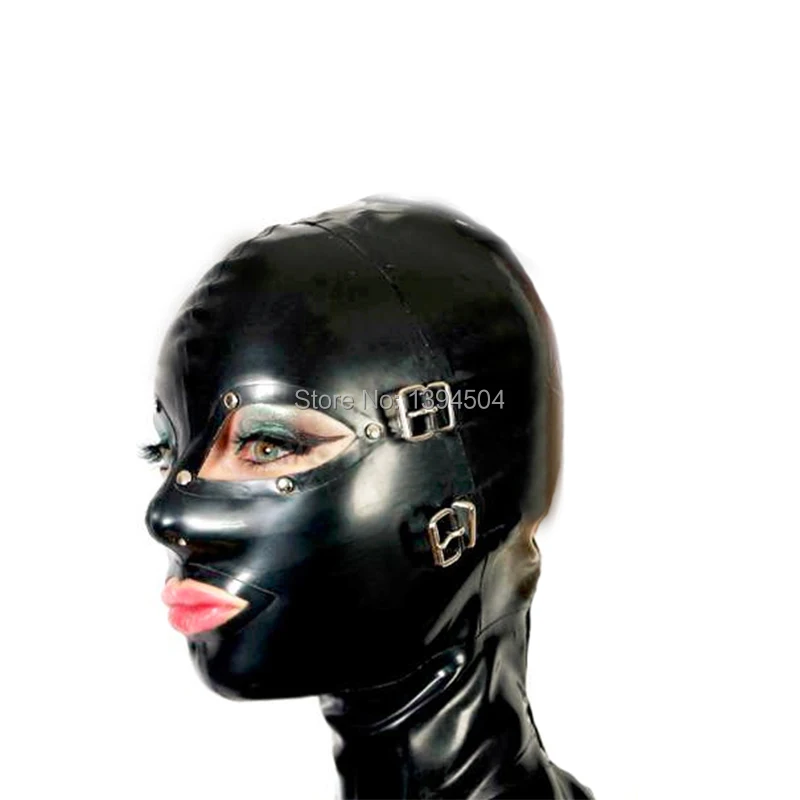 

sexy lingerie design sexy products handmade customize size female women Latex Mask Hoods back zipper Fetish plus size