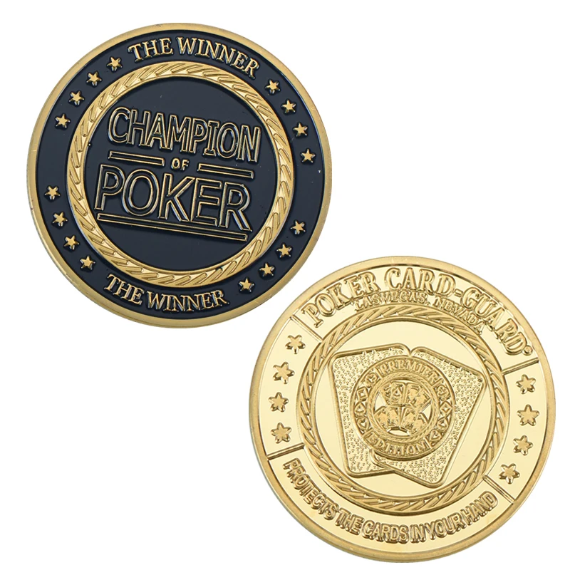 WR 24k золото казино настольная игра Коллекционная монета чип покер карта защита карт в вашей руке Золотая коллекция подарок - Цвет: coin 2