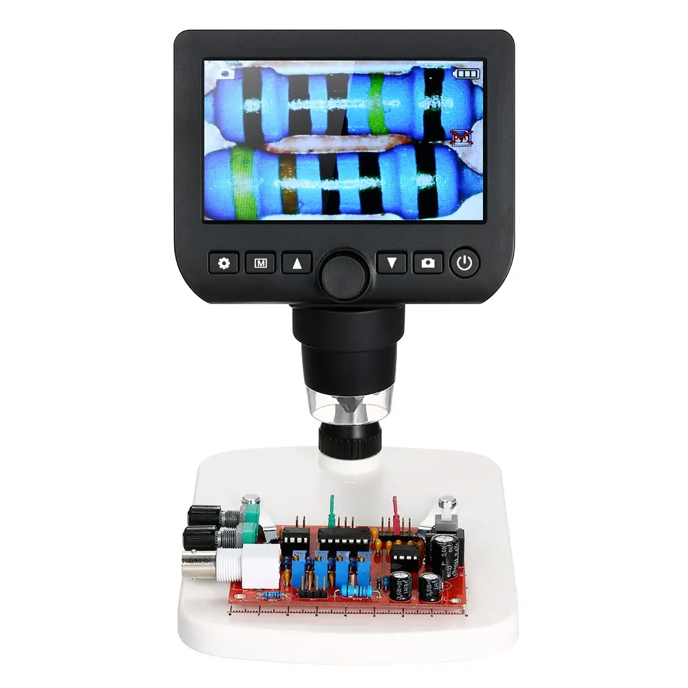 

Digital Microscope 4.3" LCD 800X Electronic microscopio TV Output 3.0MP usb microscope camera Magnifier with Light and Stand