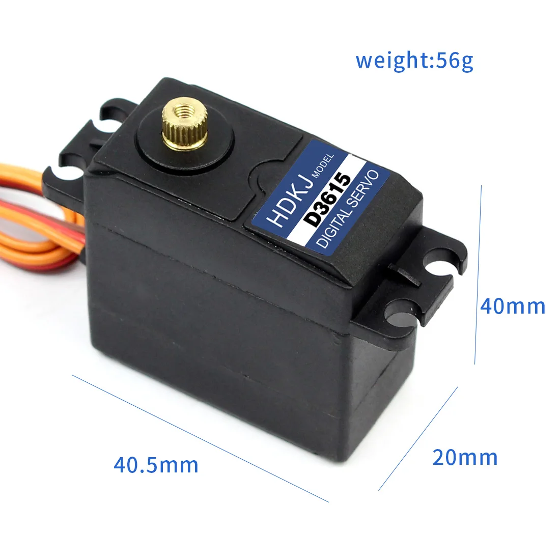 F16685 HDKJ D3615 56G крутящий момент 15 кг. Металлическая Шестерня цифровой стандартный
