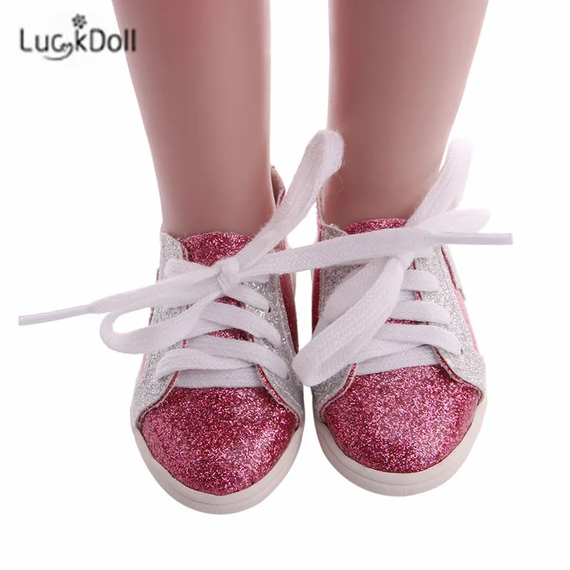 LUCKDOLL вафельная пятиугольная обувная игрушка ShoesFit 18 дюймов американская 43 см детская кукла одежда аксессуары, игрушки для девочек, поколение, день рождения Gif