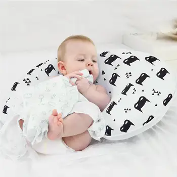 

2pcs/set Baby Nursing Pillow Maternity Baby Breastfeeding Pillow Babe U-Shaped Newbron Cotton Feeding Waist Cushion Color Random