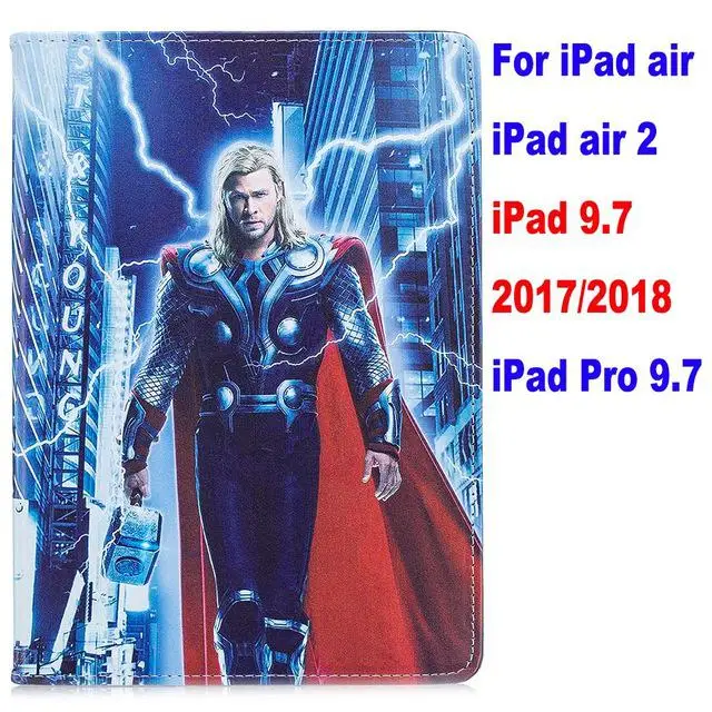 Чехол для ipad 4 air 2 ipad 9,7 ipad mini 1/2/3/4/5 Pro Movie Marvel Мстители эндгейм Тор стенд coque capa Cover - Цвет: 7