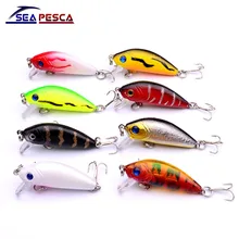 Sell Well Mini Japan 5cm 4.5g Multi Swim Fishing Lures Artificial Hard Crank Bait topwater Wobbler Crankbait lure ZB204