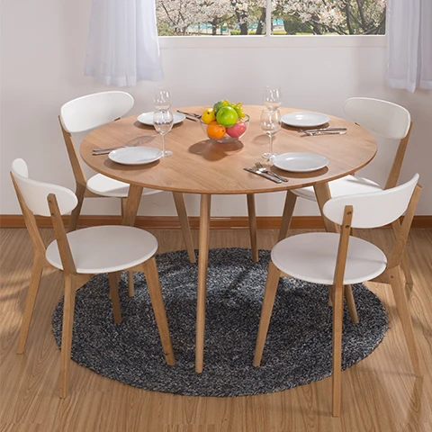 Us 2682 0 Nordic Small Apartment Modern Minimalist Dining Table Round White Oak Solid Wood Ikea Dinette In Tables