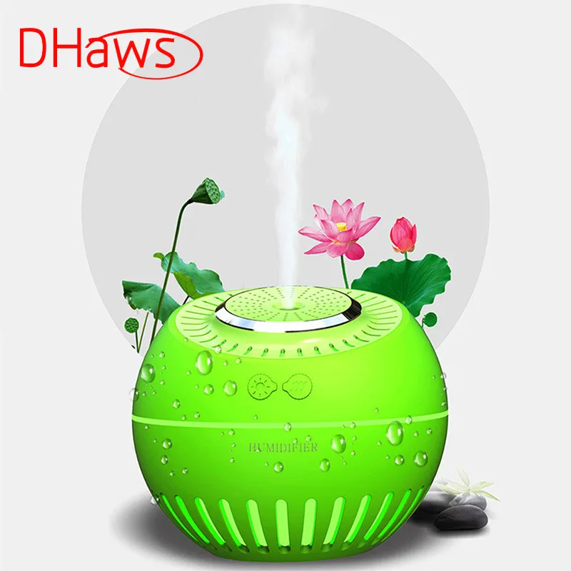 

DHaws 380ML Ultrasonic Air Humidifier Aroma Essential Oil Diffuser Mini Air Oil Diffuser 7 Color LED Lights for Car Office Home