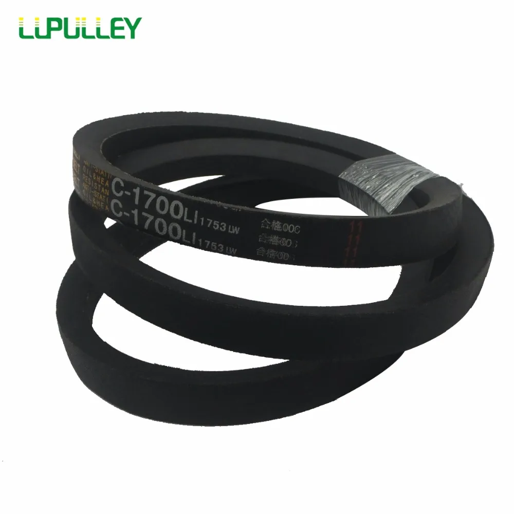 LUPULLEY Black Rubber V Belt Type C3400/3450/3500/3550/3600/3650/3700/3750/3800/3850 transmission belt for Agricultural Machine LUPULLEY Black Rubber V Belt Type C3400/3450/3500/3550/3600/3650/3700/3750/3800/3850 transmission belt for Agricultural Machine