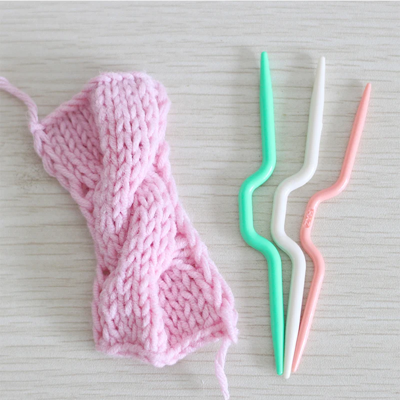 Buy 7Sets 21pieces plastic twist pin curved needle