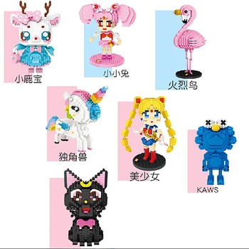 

Building Blocks Toy Small pcs diamond puzzle building blocks plastic toy carton character model present