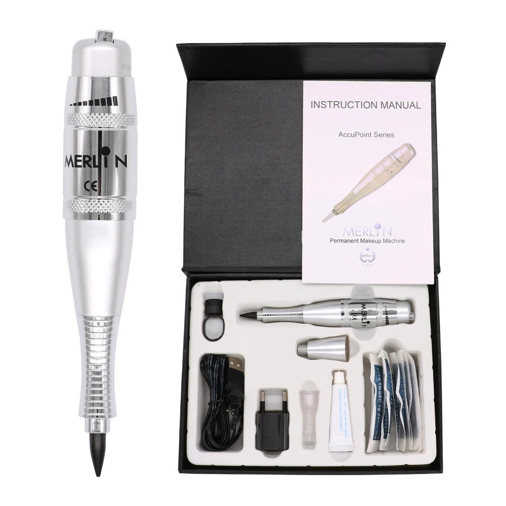 

Original imported professional USA biotouch Merlin permanent makeup machine tattoo machine for eyebrow lip eyeliner tattoo gun