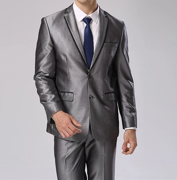 Costume homme gris brillant Clearance