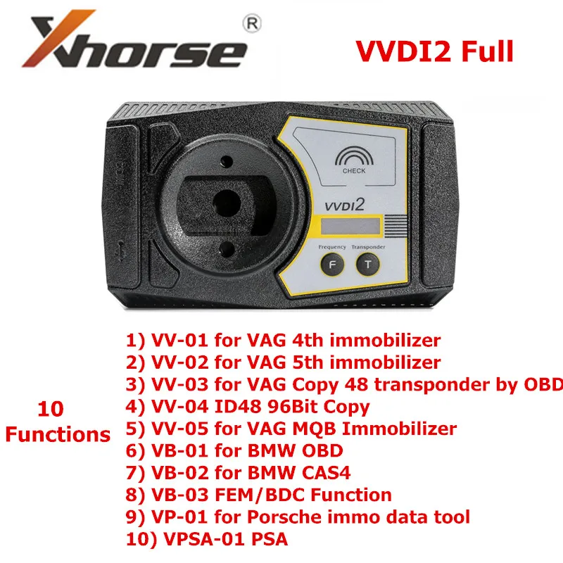 

Original Xhorse V6.1.0 VVDI2 Full Version for Audi/BMW/Porsche Auto Key Programmer