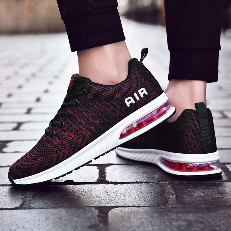 2019 Мужская обувь с сеточкой спортивный из дышащей ткани Уличная zapatillas hombre deportiva