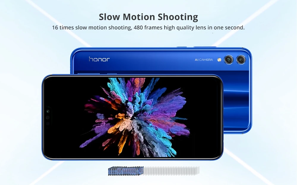 honor 8X global rom, 6,5 дюймовый экран, батарея 3750 мАч, двойная задняя камера 20 МП, Android 8,2, многоязычный смартфон