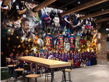 

3d wall papers home decor custom photo Football world game star background 3d wall murals wall papers home decor for living room