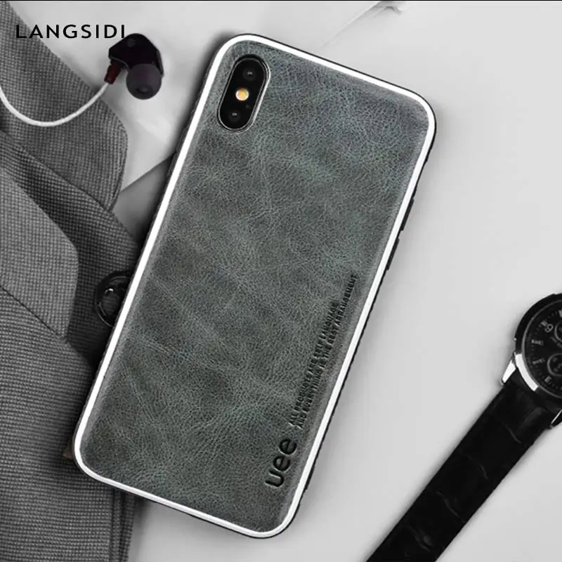 

Genuine Leather High-grade phone case for iphone 8 plus 6 7 XSmax XR All inclusive fashion protective case for iphone x case