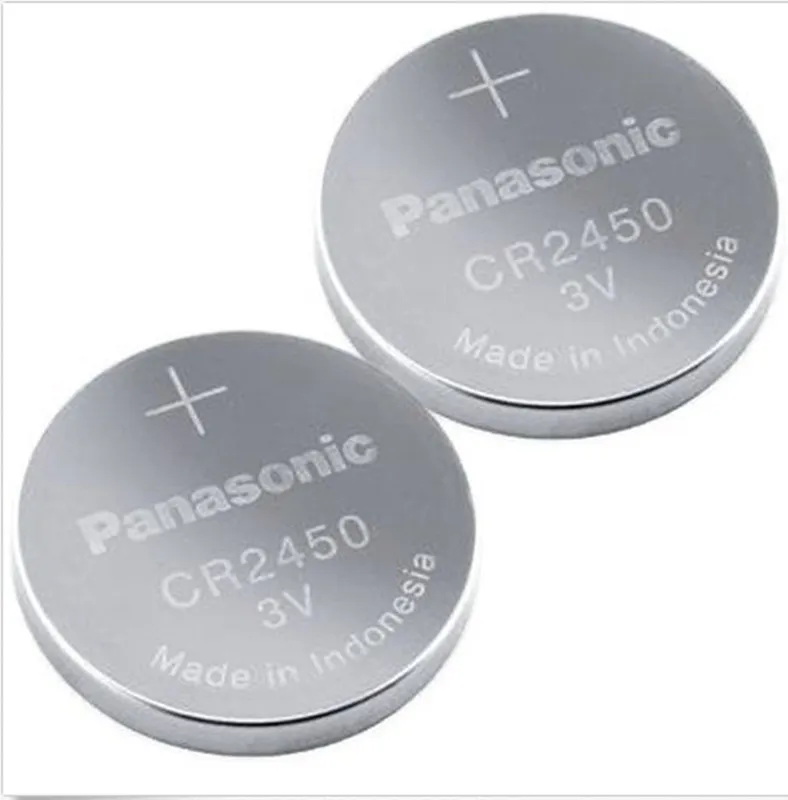 2pcs Lot New Original Panasonic Cr2450 Cr 2450 3v Lithium Button Cell Battery Coin Batteries For Watches Clocks Hearing Aids Cr 2450 Batteries For Watchescoin Battery Aliexpress