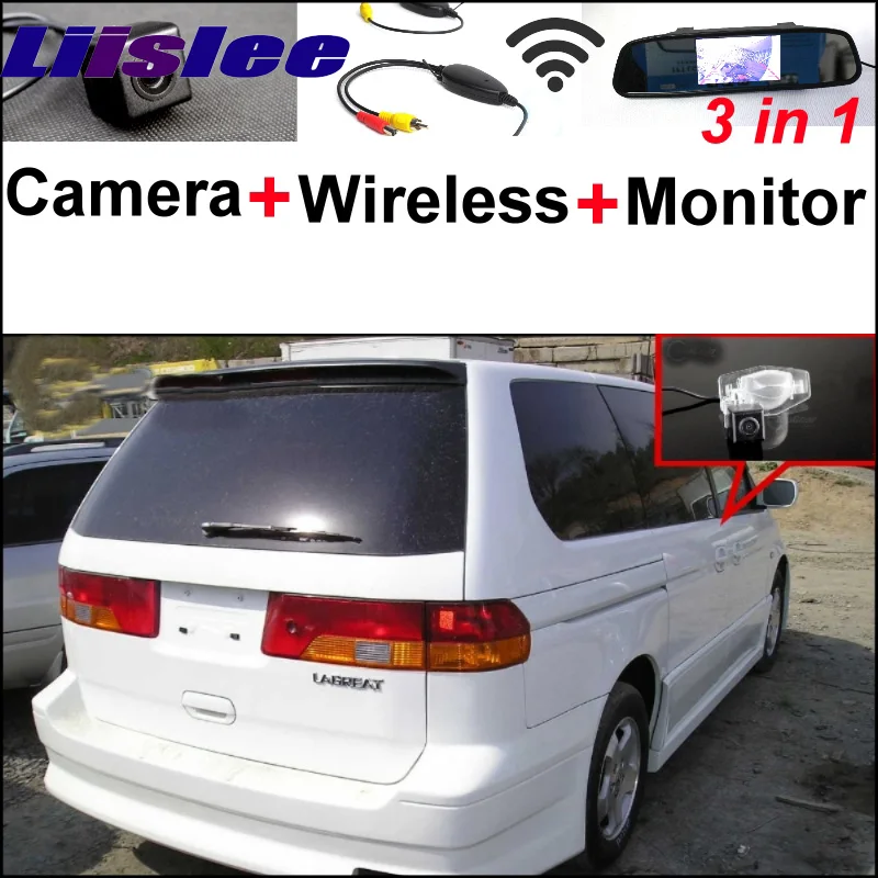 

3 in1 Special Rear View Reversing Camera + Wireless Receiver + Mirror Monitor Easy DIY Back Up Parking System For HONDA Lagreat
