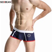 SEOBEAN Для мужчин купальники твердого Цвет летние каникулы плавки 2-Цвет дополнительно плавание Мужские Шорты для купания