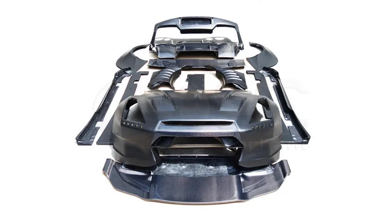 2008-2014 Nissan R35 GTR CBA DBA Bensopra Style Body Kit w LED PCF (1)