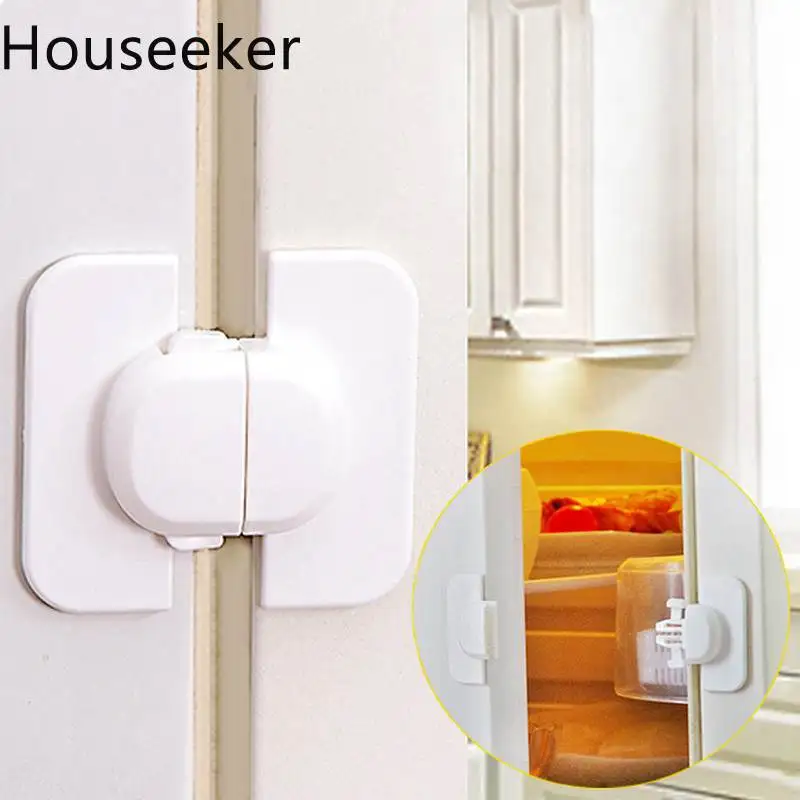 2pcs Baby Safety Plastic Child Lock Cabinet Door Drawer