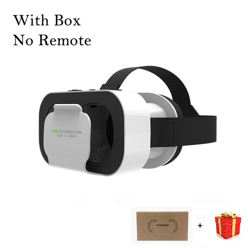 VR Shinecon G05A шлем 3D 3 д очки виртуальной реальности для iPhone Android смартфона смарт телефона умные виар игр дополненной видео комплект вр видеоочки с экраном контролерами стекло веар электронные стерео активные - Цвет: With Box No Remote