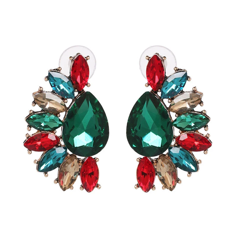 

Fashion Crystal Exaggerated Big Water Drop Earrings for Women Geometric Luxury Dangle Earrings Jewelry Bijoux Brincos Gifts 2019