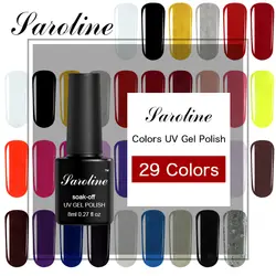 Saroline 8 ml/Bottle29 Lucky Цвет голографическая Soak Off светодиодный UV от гель лак для ногтей Прочный ноготь Art Polygel маникюрный лак