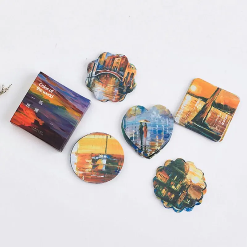 

45 pcs/lot Color landscape mini Girl paper sticker Decoration Diy Scrapbooking Stickers Stationery kawaii label stickers