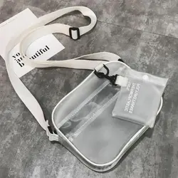 LJL-летняя 2 в 1 упаковка желе Новинка сумка через плечо белая прозрачная сумка-мессенджер