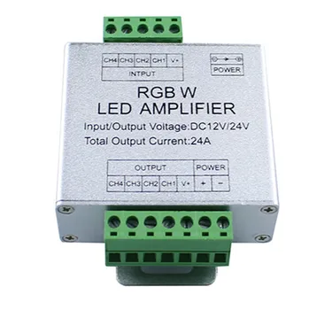 

DC12-24V 24A Led RGBW Strip with Amplifier Controller Relay