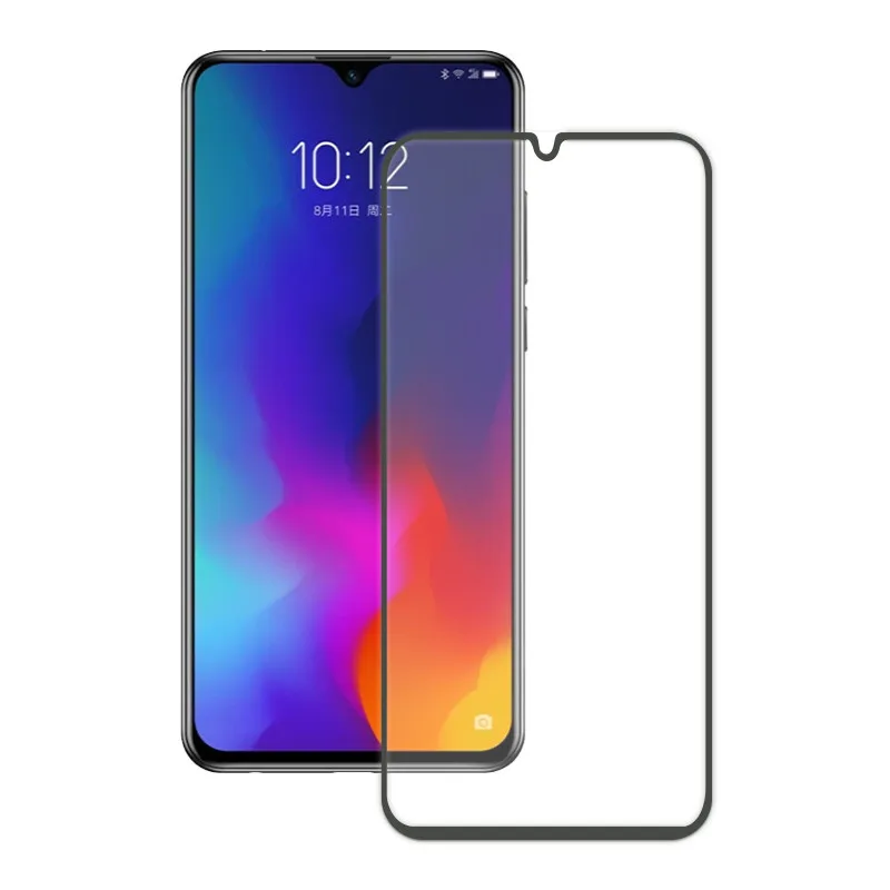 Закаленное стекло для lenovo Z6 Lite защита экрана lenovo Z6 Youth закаленное стекло lenovo Z6 Lite L38111 защитная пленка полная - Цвет: Black