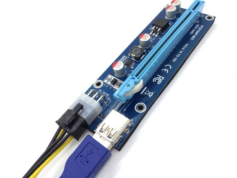 New-Pcie-Pci-e-Pci-Express-Riser-Card-1x-To-16x-GPU-Usb-3 (2)