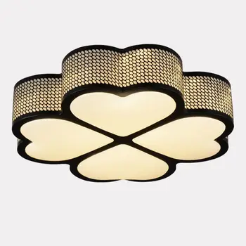

Modern LED Kid's Bedroom Ceiling Lamp Aluminum Four Leaf Clover Living Room Ceiling Lights Acylic Panel Study Room Ceiling Lamp