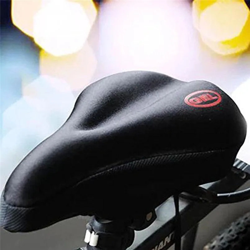 New Wider Bicycle Silicone Cushion Soft Pad Bike Silica Gel Seat Saddle Cover For Bike Bicycle Saddle #3M04 (6)