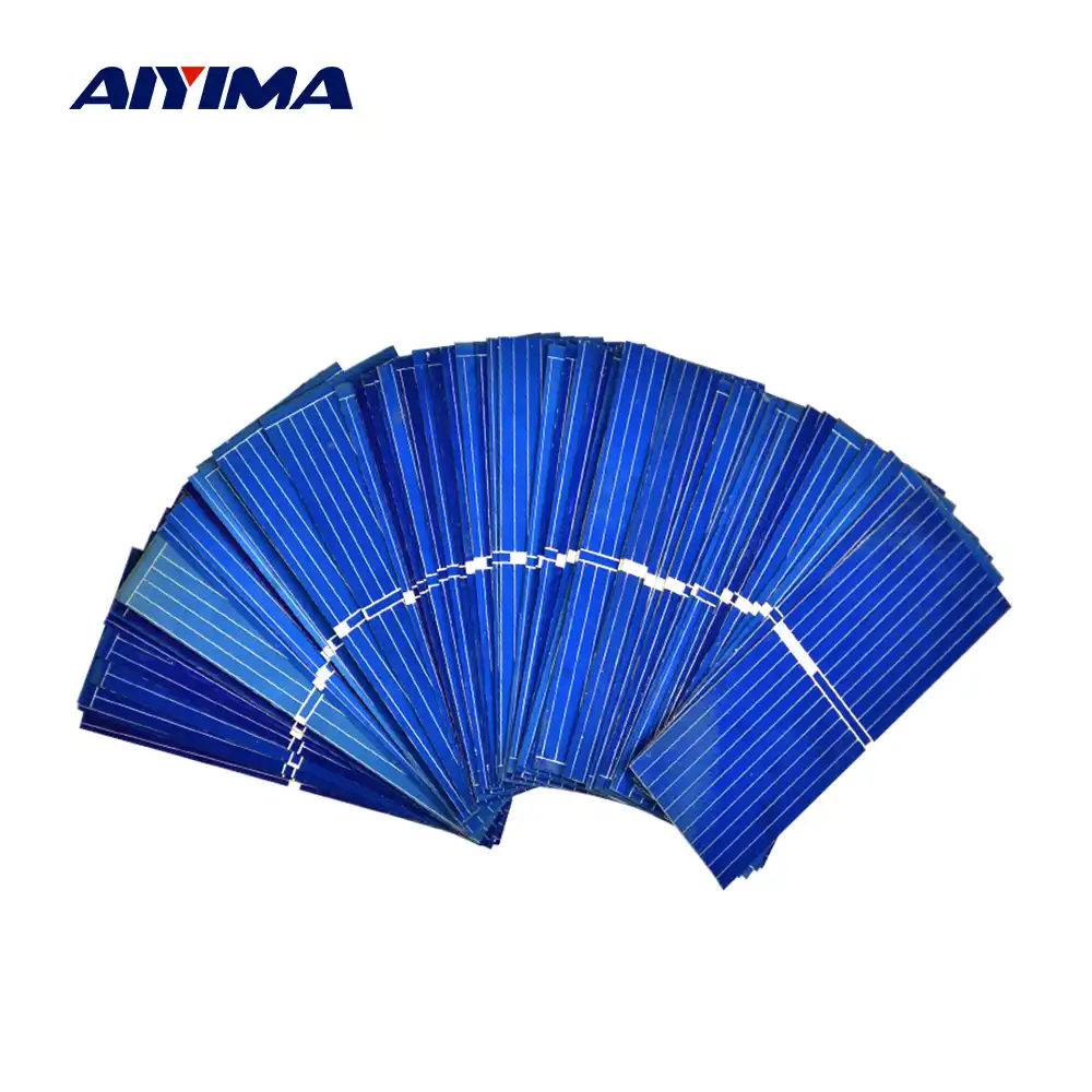 AIYIMA 100 шт 52x19 мм солнечная панель s 0,5 В 0,14 Вт солнечная батарея поликристаллическая Кремниевая солнечная панель для солнечного зарядного устройства - изображение