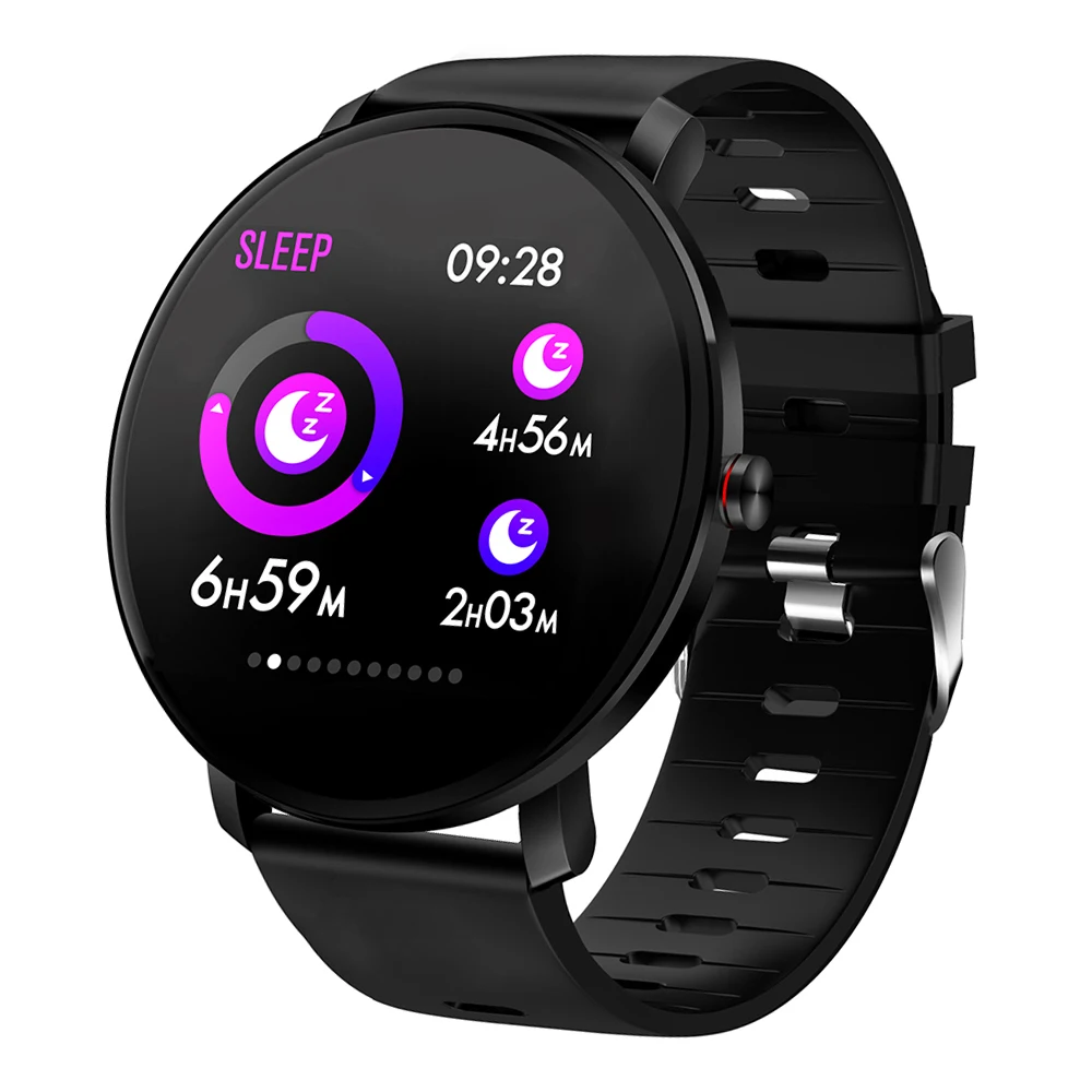 Смарт часы 1 3 дюймов Full Touch 2 5 D дисплей экран умный Браслет HeartRate монитор наручные