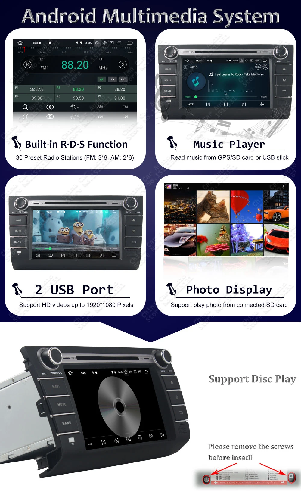 Excellent Octa core Android 8.0/Quad Core Android 8.1 car dvd player for Suzuki swift 2004 2005 2006 2007 2008 2009 2010 Car Radio GPS 5