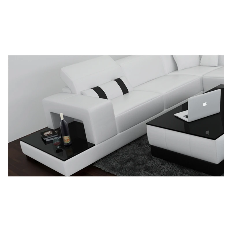 Оптовая продажа современный диван из натуральной кожи дизайнерская мебель для