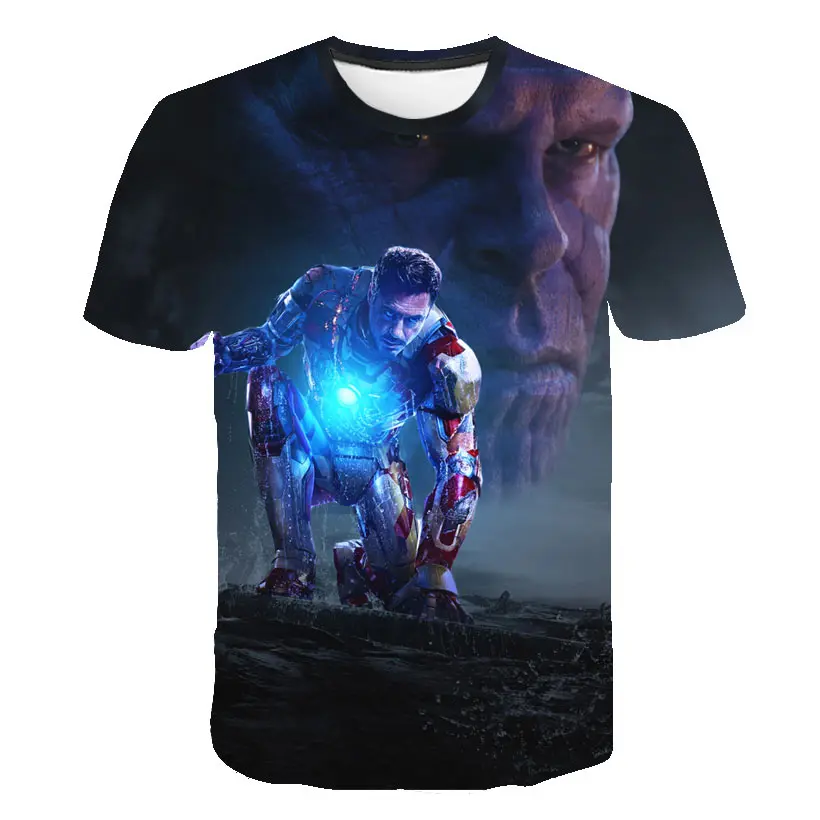 2019 summer New Fashion Avengers 4 Endgame Quantum War 3D Printed T shirts Men/women Shirt Iron man Cosplay Short Sleeve Costume